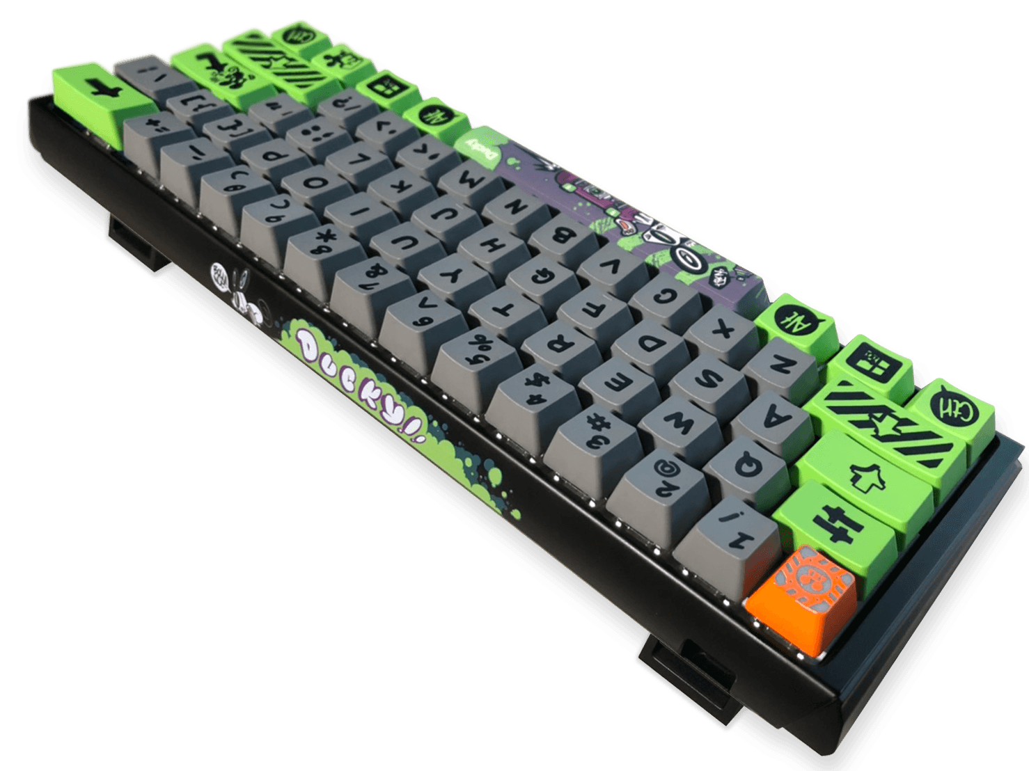 DUCKY YEAR OF THE RAT EDITION RGB LED DOUBLE SHOT PBT MECHANICAL KEYBOARD CHERRY MX BLUE (DKYOTR2020-CUSPHZAT1) - DataBlitz