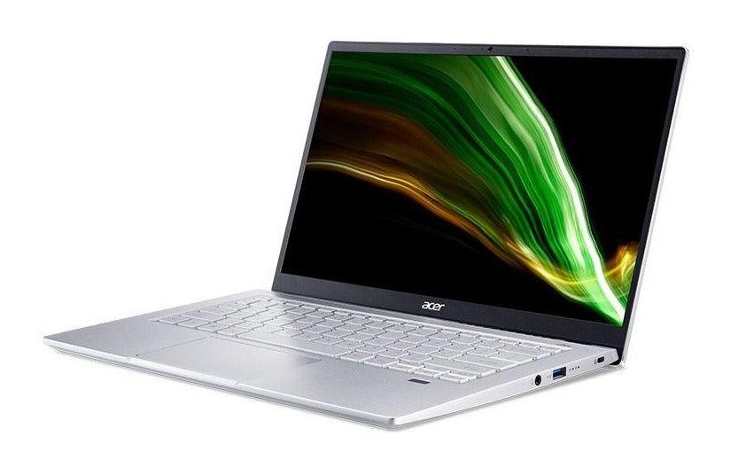 ACER Swift 3 SF314-43-R4CP Laptop (Pure Silver) | 14" FHD | Ryzen 5 5500U | 8GB DDR4 | 512 GB SSD | AMD RADEON | WIN10 MS Office Home & Studen with Free Acer Entry Run Rate Backpack - DataBlitz