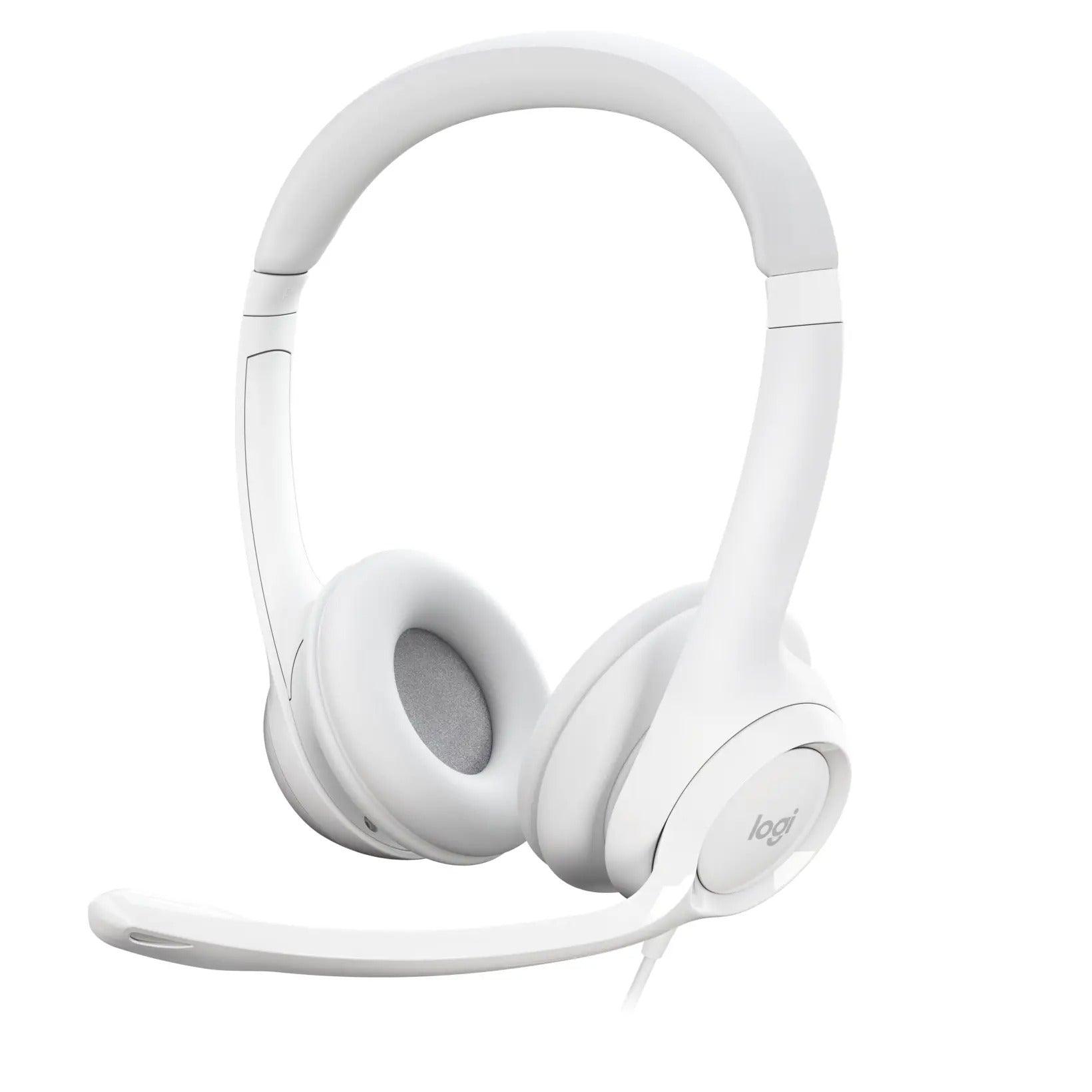Logitech H390 USB Computer Headset (Off-White) - DataBlitz