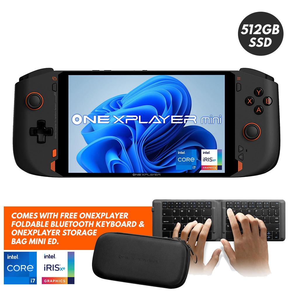 ONEXPLAYER MINI INTEL I7-1195G7 16GB 512GB SSD 7" HANDHELD PC GAME CONSOLE+ONEXPLAYER FOLDABLE BLUETOOTH KEYBOARD + ONEXPLAYER STORAGE BAG MINI ED. - DataBlitz