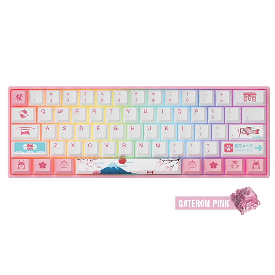 AKKO WORLD TOUR TOKYO 3061S RGB MECHANICAL GAMING KEYBOARD (GATERON PINK) - DataBlitz