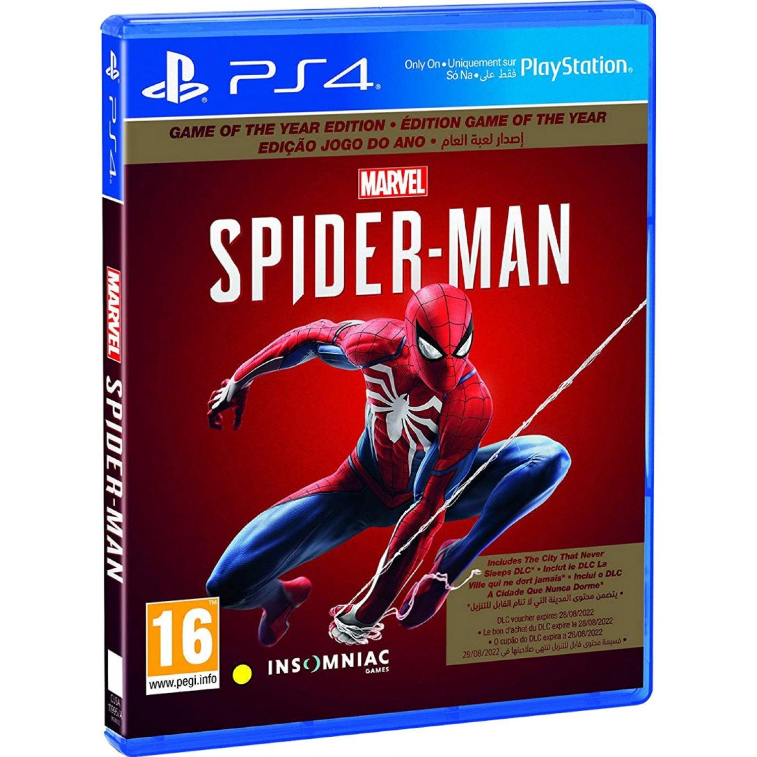 PS4 MARVEL SPIDER-MAN GAME OF THE YEAR EDITION - DataBlitz