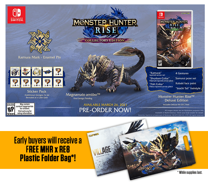  Monster Hunter Rise - Collector's Edition - Nintendo Switch  Collectors Edition : Video Games