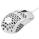 COOLER MASTER MM710 PRO-GRADE GAMING MOUSE WITH HONEYCOMB SHELL AND ULTRAWEAVE CABLE (GLOSSY WHITE) - DataBlitz