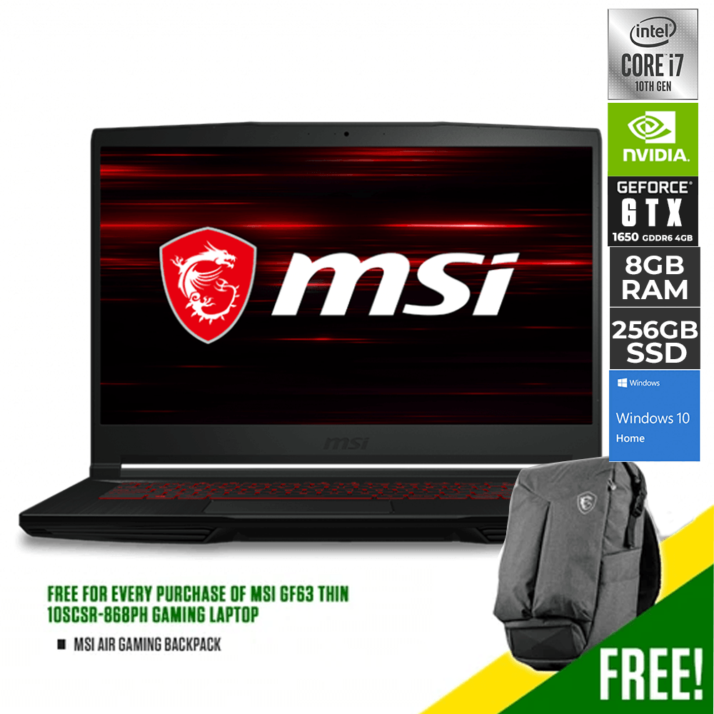 Msi Gf63 I7 10th Gen Laptop Gaming Get MSI Gaming Laptop, GF63