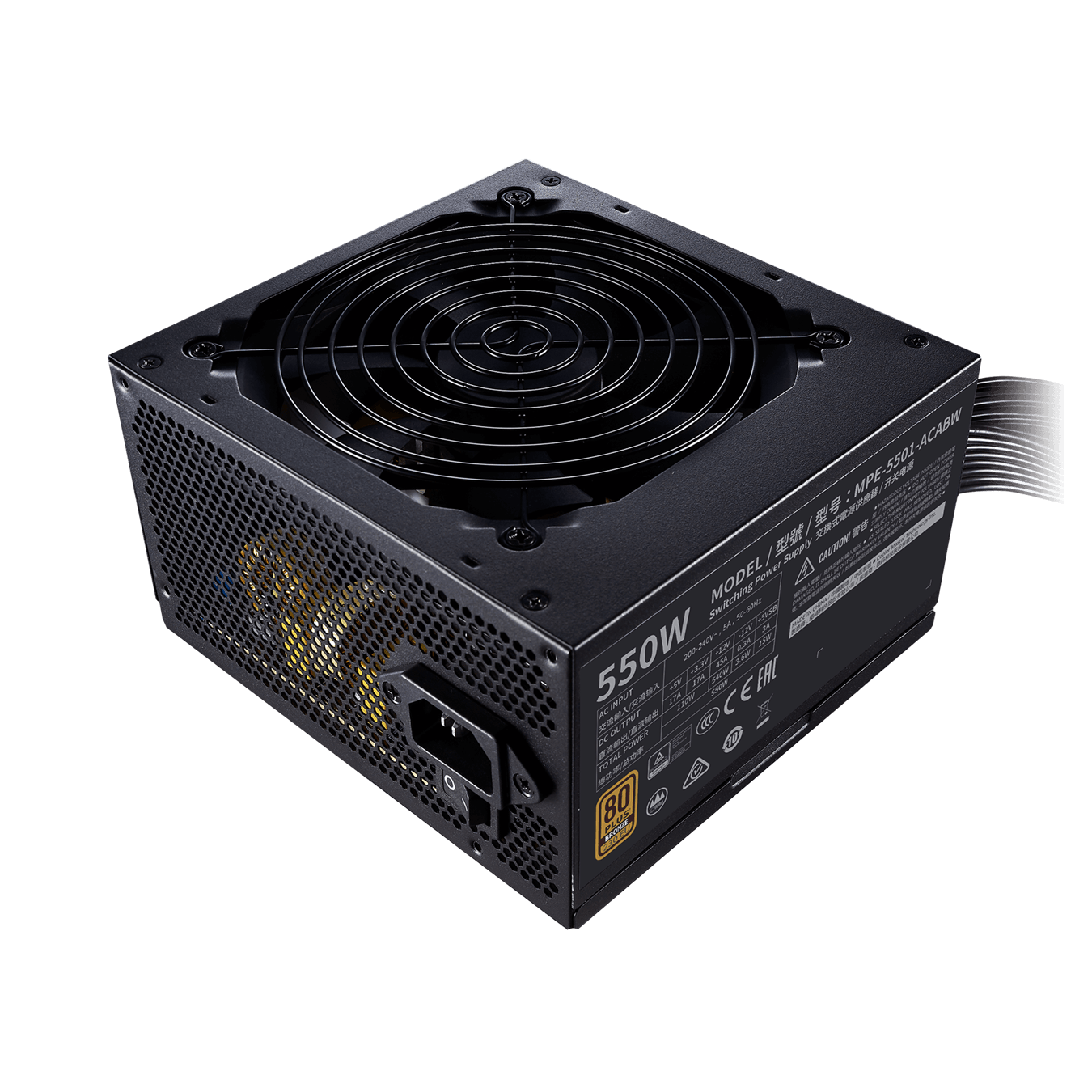 Cooler Master MWE 550W Bronze V2 230V Power Supply - DataBlitz