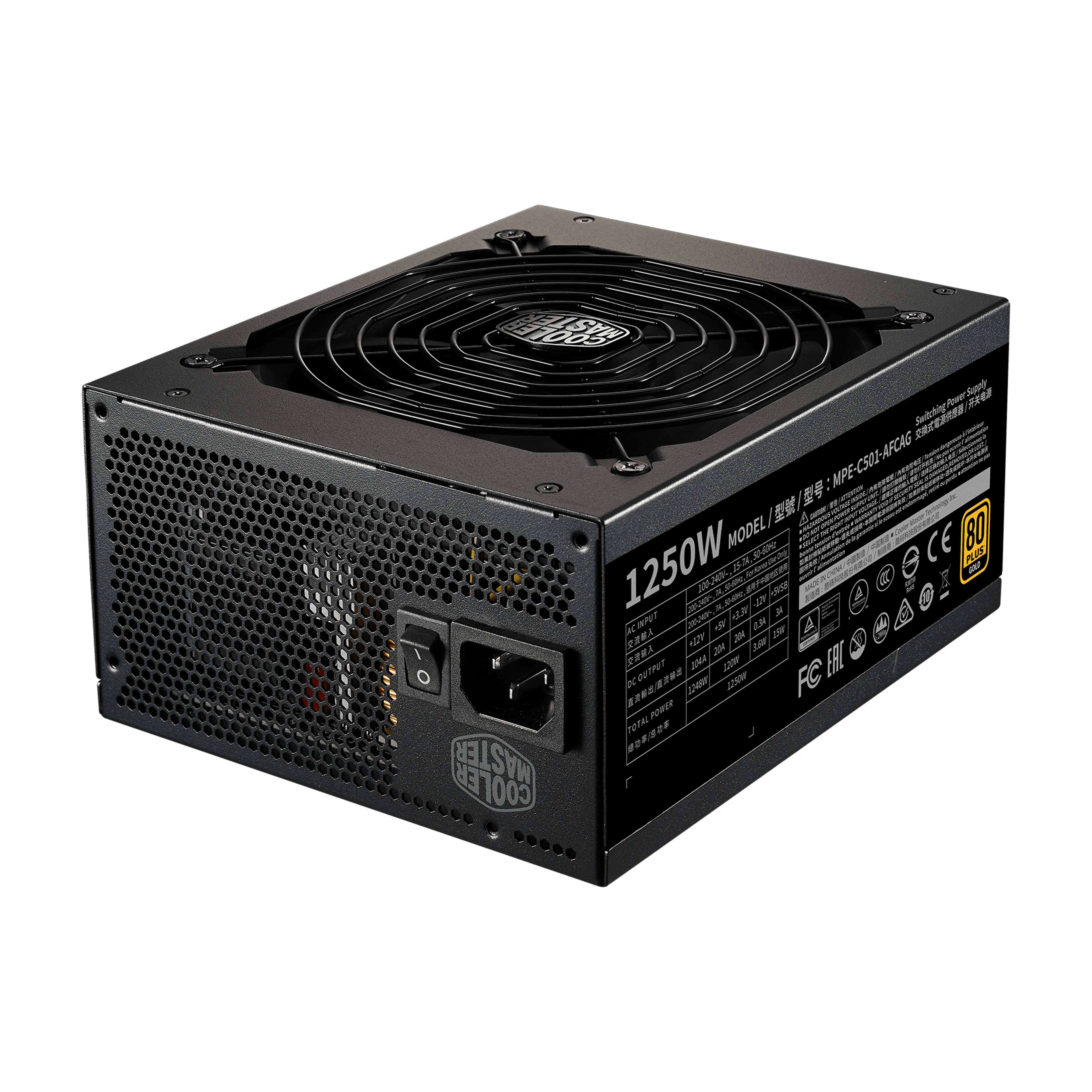 COOLER MASTER MWE Gold 1250 V2 Full Modular Power Supply - DataBlitz