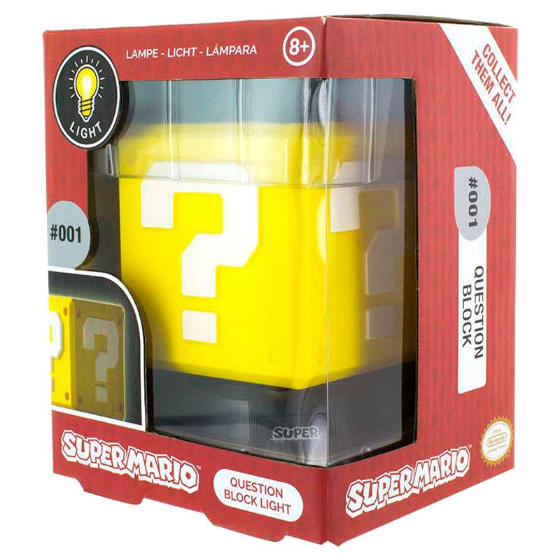 Paladone Super Mario Bros. Question Block 3D Light V3 (#001) (PP4372NNV3)