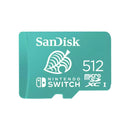 SanDisk 512GB MICROSDXC UHS-1 For Nintendo Switch (SDSQXAO-512G-GN3ZN) - DataBlitz