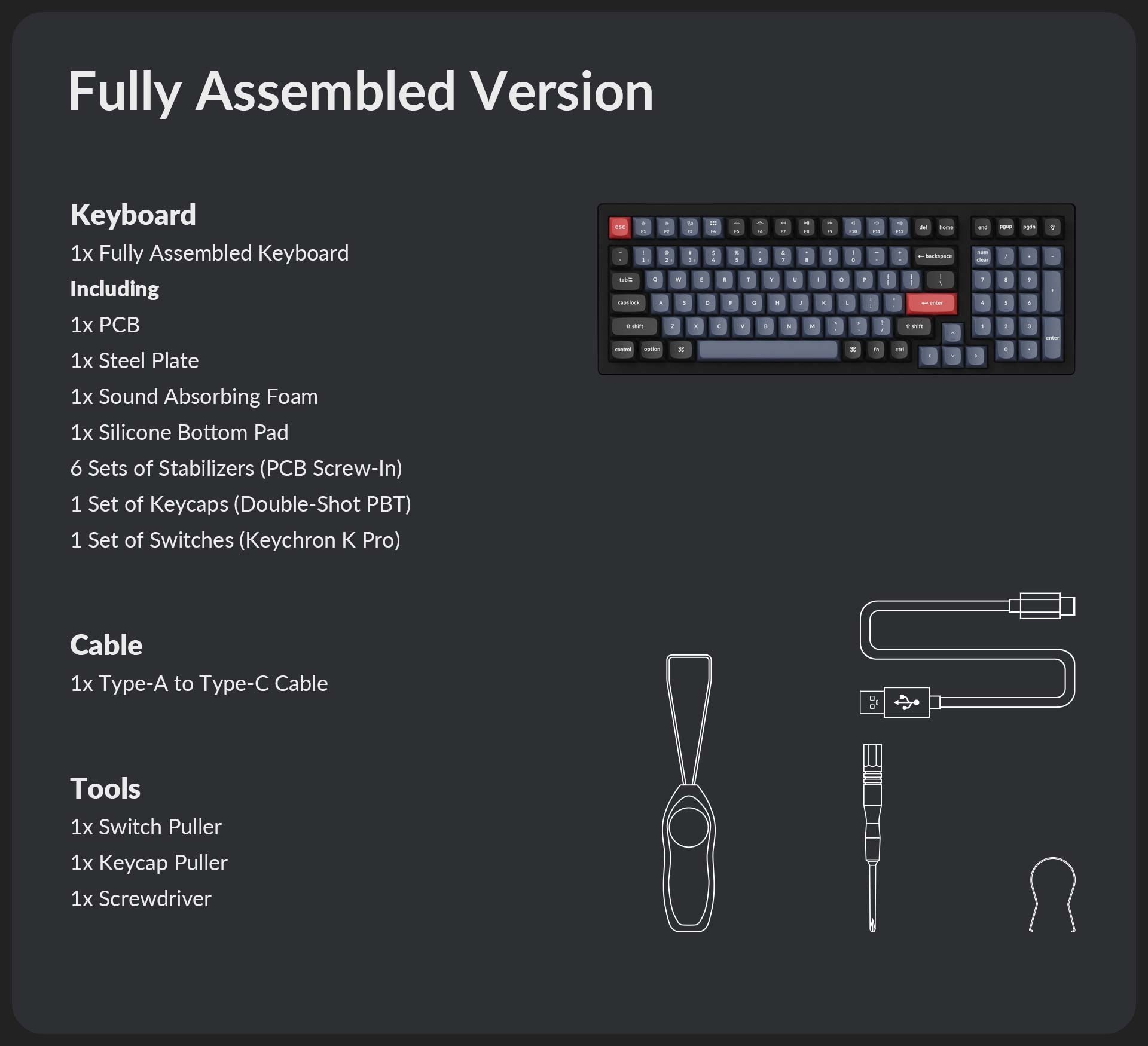 Keychron K4 Pro QMK/Via Hot-Swappable White Backlight Wireless Mechanical Keyboard (K Pro Mechanical Blue Switch) (K4P-G2)