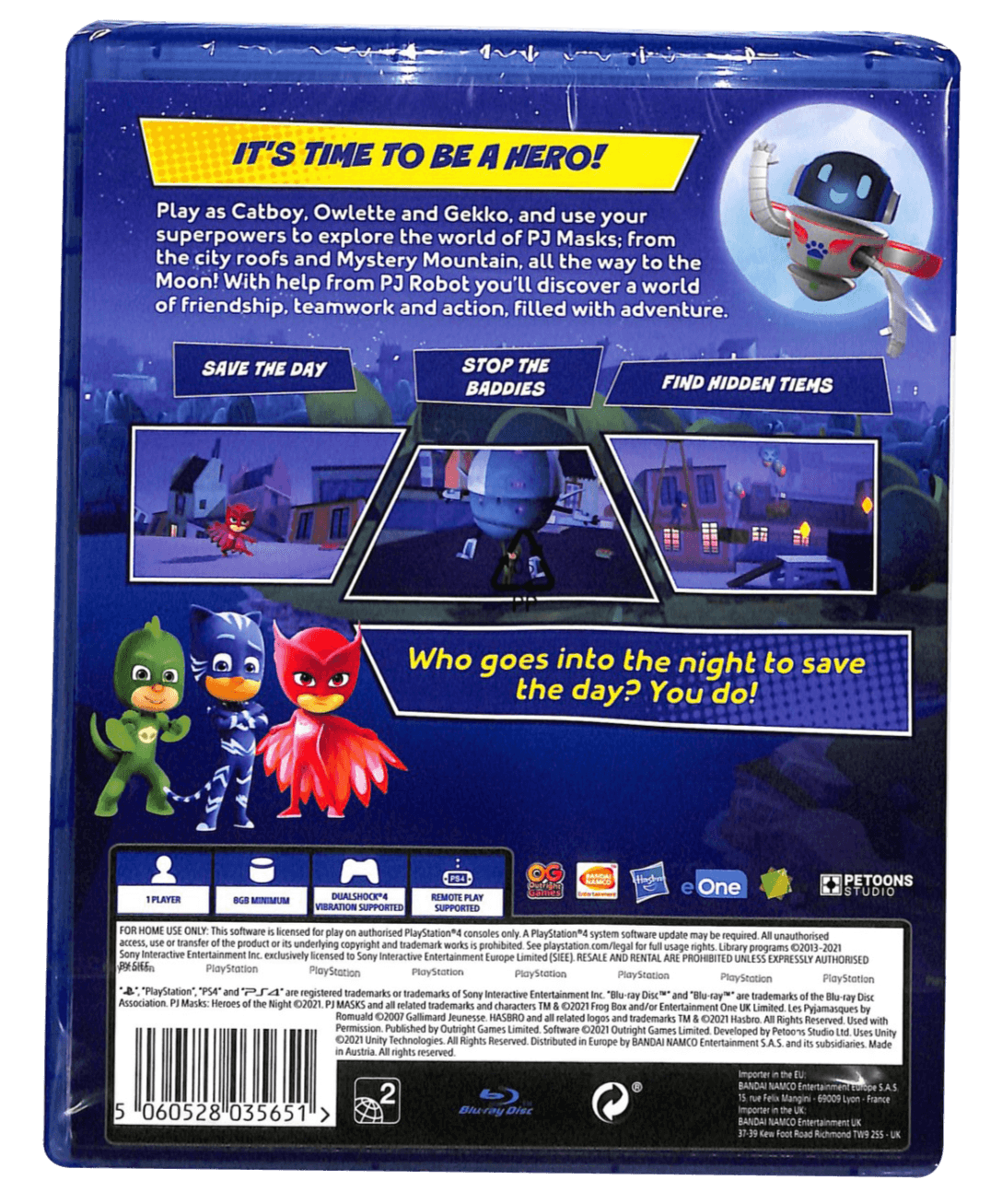 PS4 PJ MASKS HEROES OF THE NIGHT REG.2 - DataBlitz