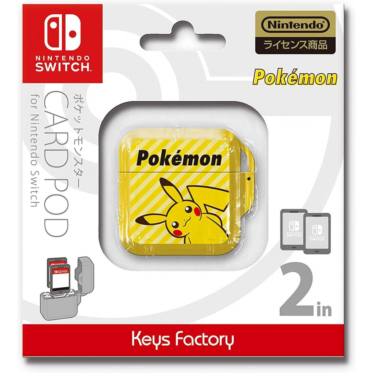 NSW KEYS FACTORY POKEMON POCKET MONSTER CARD POD (2 CARDS) FOR NINTENDO SWITCH (CCP-007-1) TYPE A - DataBlitz