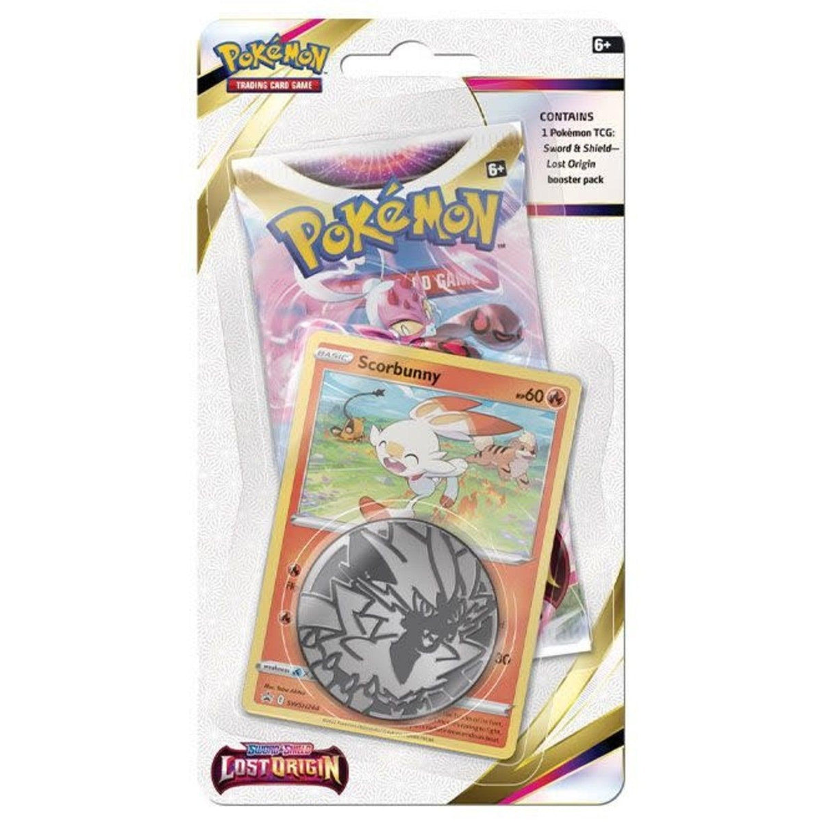 Pokemon Trading Card Game SS11 Sword & Shield Lost Origin Checklane Blister (Scorbunny) (182-85061) - DataBlitz