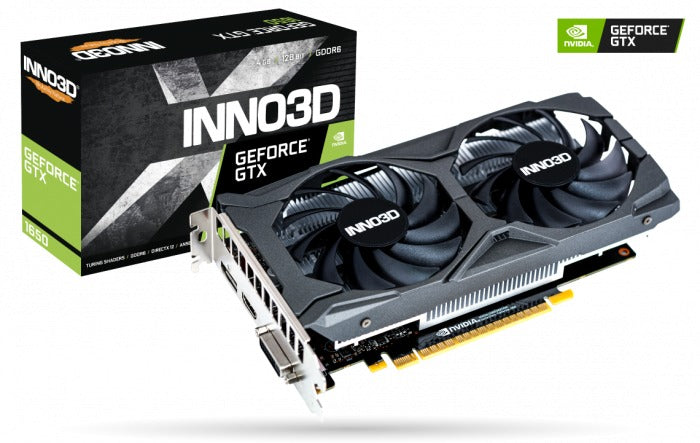 INNO3D GeForce GTX 1650 Twin X2 OC 4GB GDDR6 Graphics Card