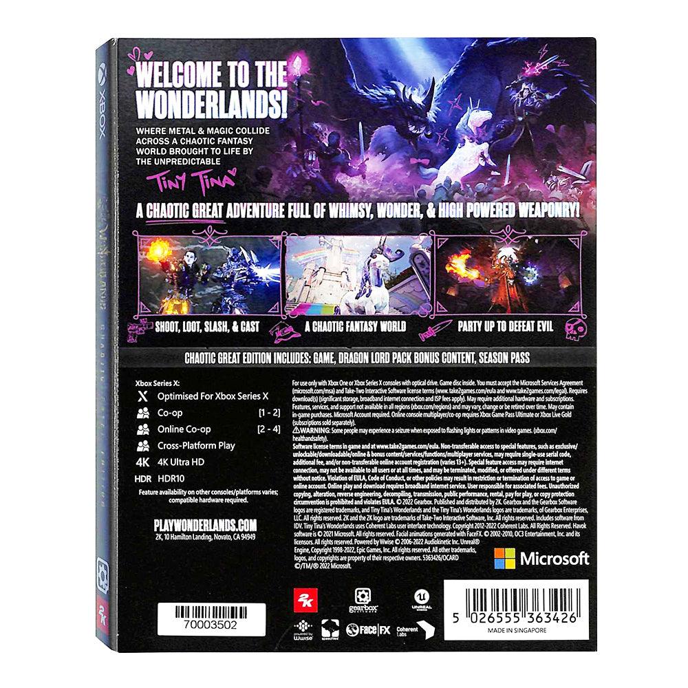 XB1/XBX TINY TINAS WONDERLANDS CHAOTIC GREAT EDITION (ASIAN) - DataBlitz