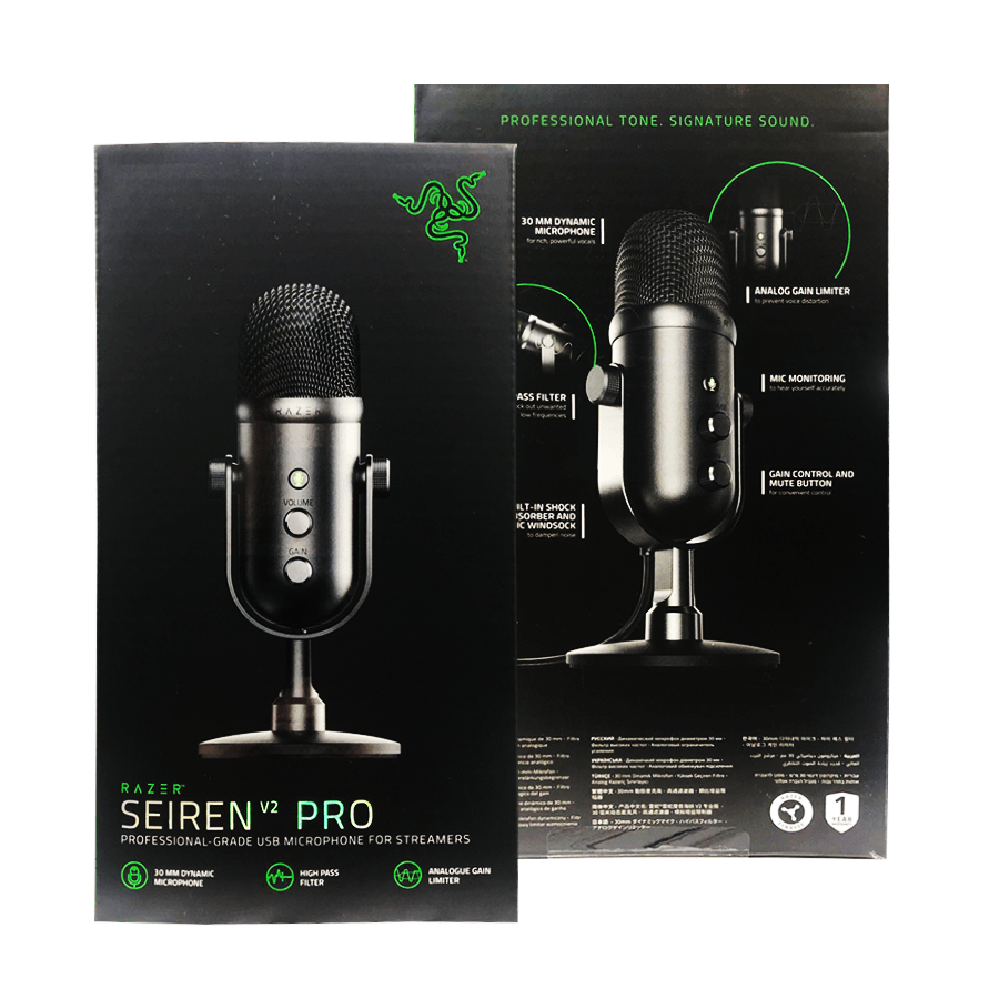 RAZER SEIREN V2 PRO PROFESSIONAL GRADE USB MICROPHONE FOR STREAMERS - DataBlitz