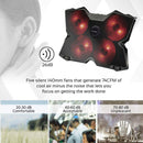 PROMATE AIRBASE-3 ERGONOMIC LAPTOP COOLING PAD WITH SILENT FAN TECHNOLOGY (BLACK) - DataBlitz