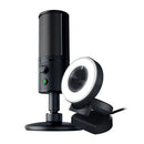 RAZER KIYO BROADCASTING CAMERA WITH ILLUMINATION + RAZER SEIREN X CONDENSER STREAMING MICROPHONE - DataBlitz