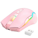 Onikuma CW905 3600 DPI Wireless Gaming Mouse 7 Buttons Design RGB (Pink) - DataBlitz