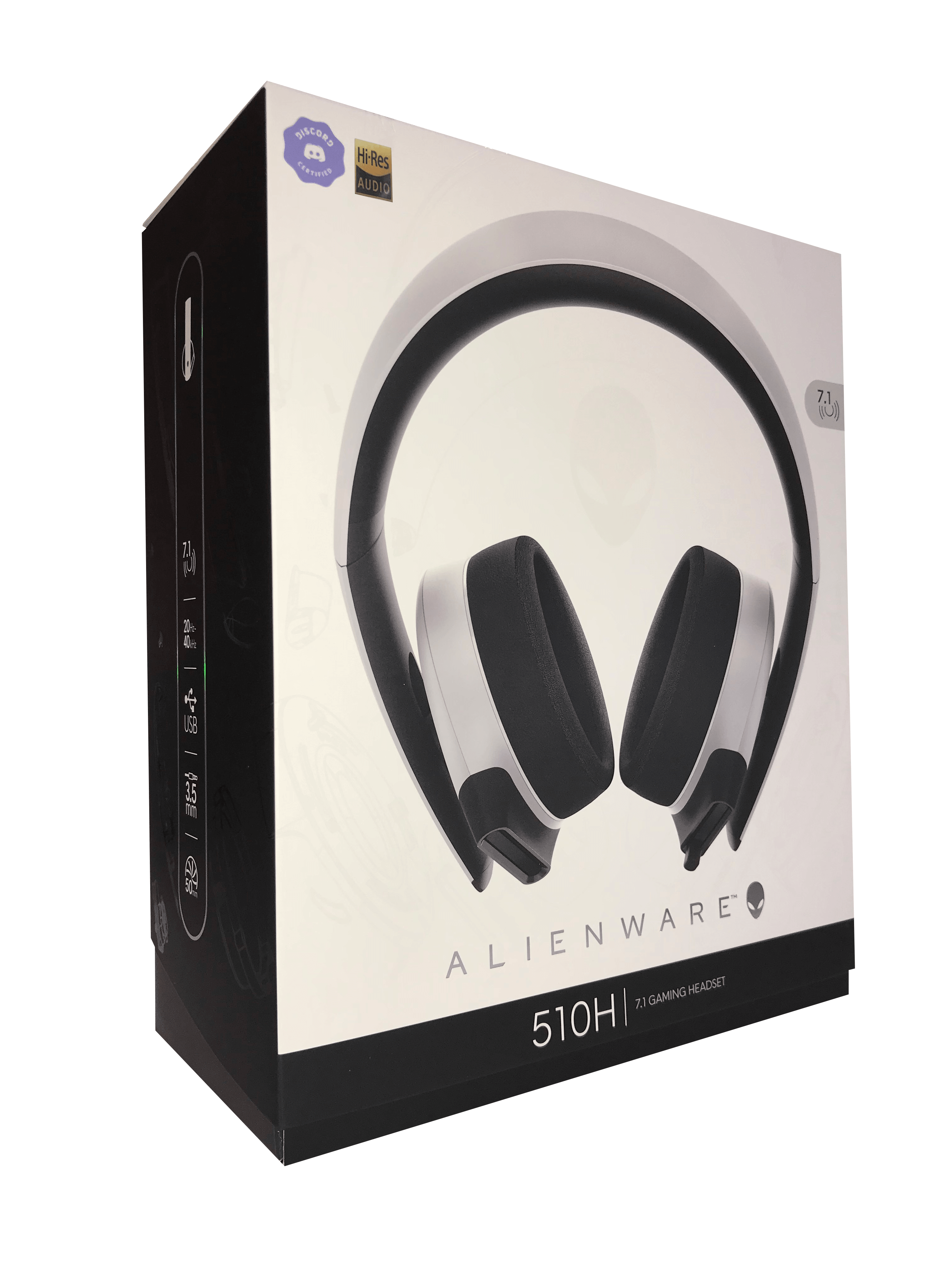 ALIENWARE AW510H 7.1 CHANNEL SURROUND SOUND WIRED GAMING HEADSET (LUNAR LIGHT) - DataBlitz