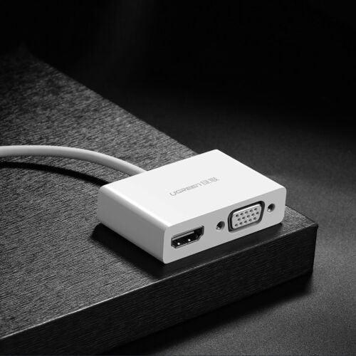 UGREEN Type C To HDMI+VGA Converter (White) (MM123/30843) - DataBlitz