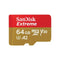 Sandisk Extreme 64GB 170MB/S UHS-1 MICROSDXC Card (SDSQXAH-064G-GN6MN) - DataBlitz