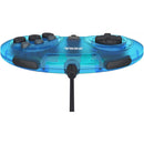 RETRO-BIT SEGA GENESIS 8 BUTTON ARCADE PAD WITH USB (PC/MAC/STEAM/SWITCH) (CLEAR BLUE) - DataBlitz