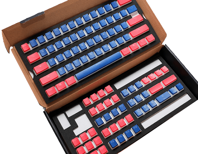 DUCKY 108-KEY PBT SEAMLESS DOUBLESHOT SERENITY PUDDING KEYCAP SET (DKSA108-USPDZWNOB) - DataBlitz