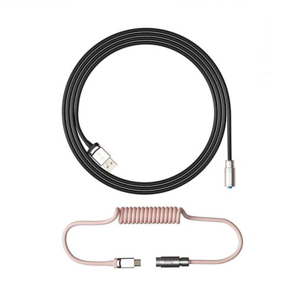 AKKO COILED AVIATOR CABLE V2 (BLACK & PINK) - DataBlitz