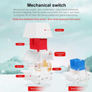 E-Yooso Z-11T Single Light With RGB Side Light 61 Keys Mechanical Keyboard Blue/White (Red Switch) - DataBlitz