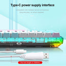 E-Yooso Z-11T Single Light With RGB Side Light 61 Keys Mechanical Keyboard Blue/White (Red Switch) - DataBlitz