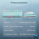 E-YOOSO Z-19 Single Light 94 Keys Hot Swappable Mechanical Keyboard Blue/White (Red Switch) - DataBlitz