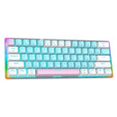 E-Yooso Z-11T Single Light With RGB Side Light 61 Keys Mechanical Keyboard Blue/White (Red Switch) - DataBlitz