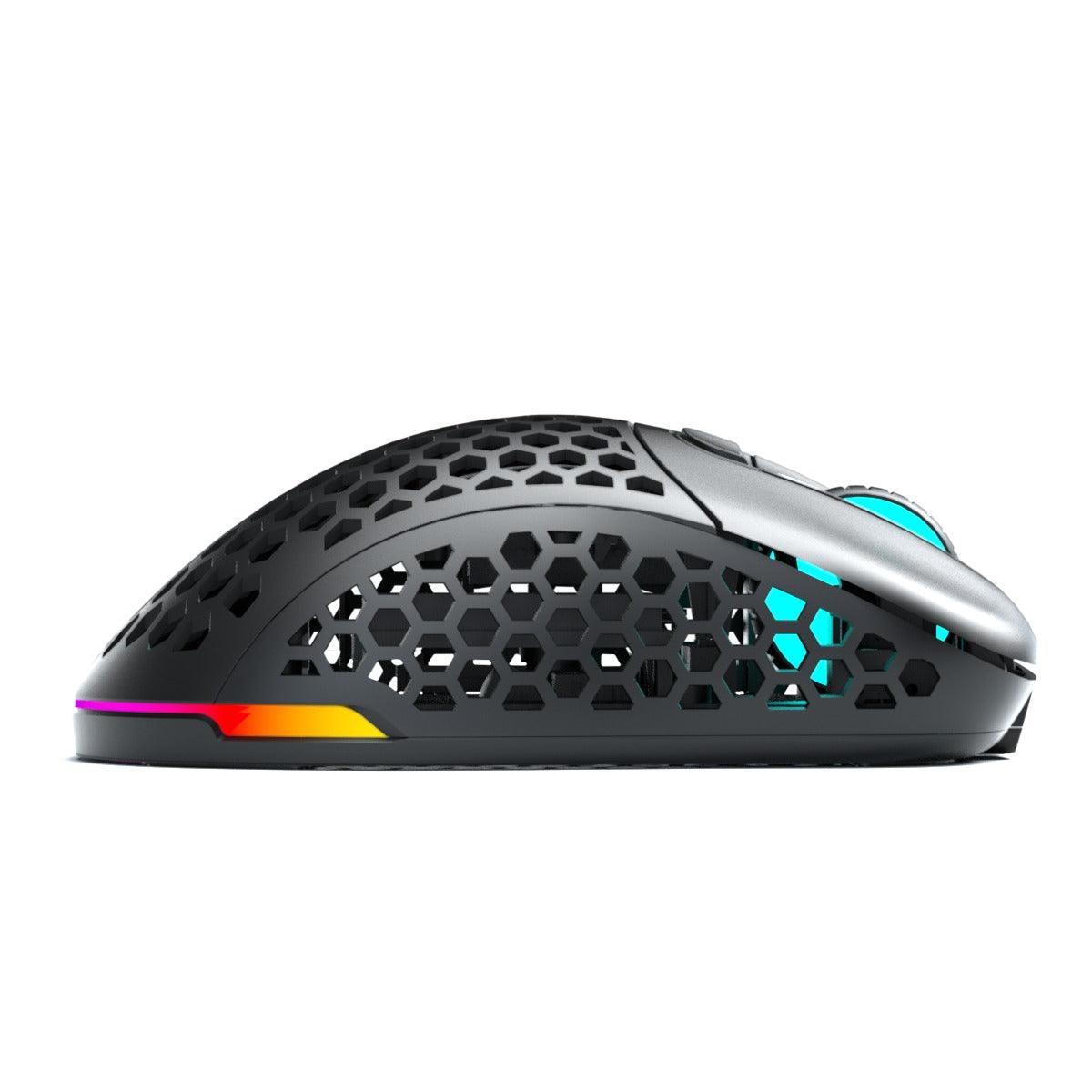 PWNAGE Ultra Custom Ergo Gen 2 Wireless RGB Gaming Mouse Honeycomb Sides (Black) (UC-MC2) - DataBlitz