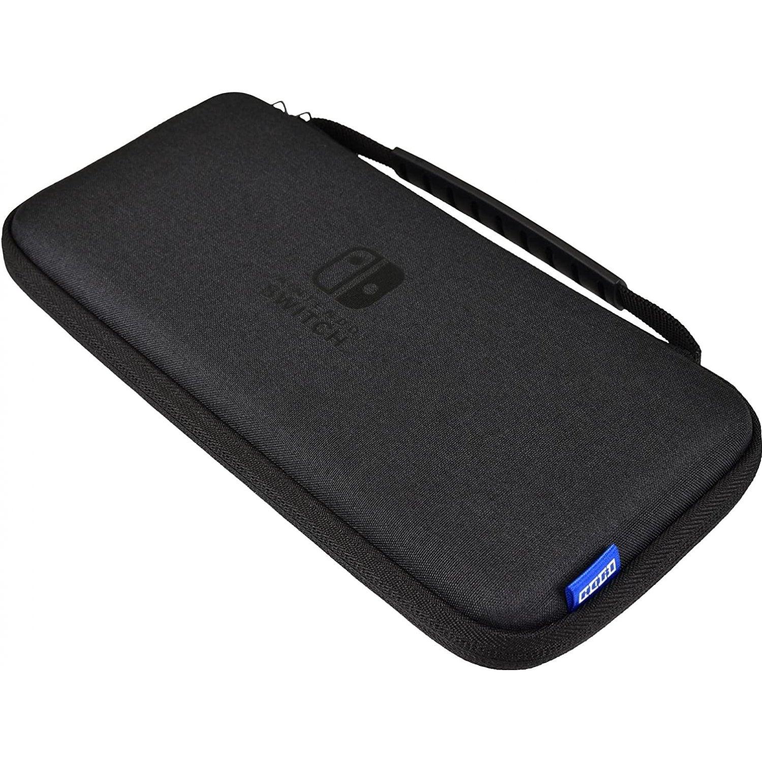 HORI NSW SLIM HARD POUCH PLUS FOR NINTENDO SWITCH / NINTENDO SWITCH OLED MODEL (BLACK) (NSW-810) - DataBlitz