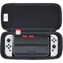 HORI NSW SLIM HARD POUCH PLUS FOR NINTENDO SWITCH / NINTENDO SWITCH OLED MODEL (BLACK) (NSW-810) - DataBlitz