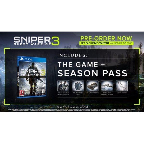 PS4 SNIPER GHOST WARRIOR 3 SEASON PASS EDITION ALL - DataBlitz