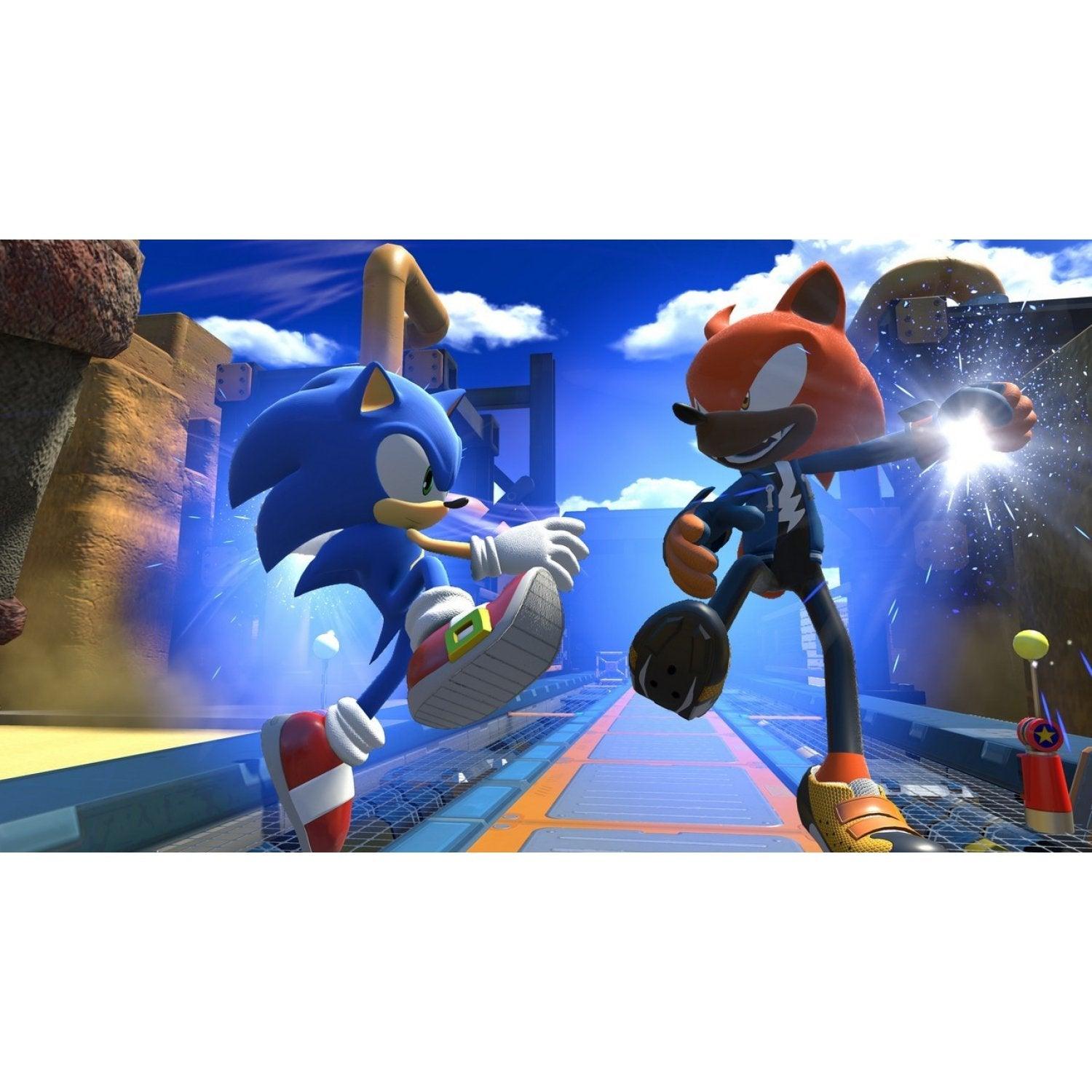 NINTENDO SWITCH SUPER MONKEY BALL BANANA BLITZ HD + SONIC FORCES DOUBLE PACK