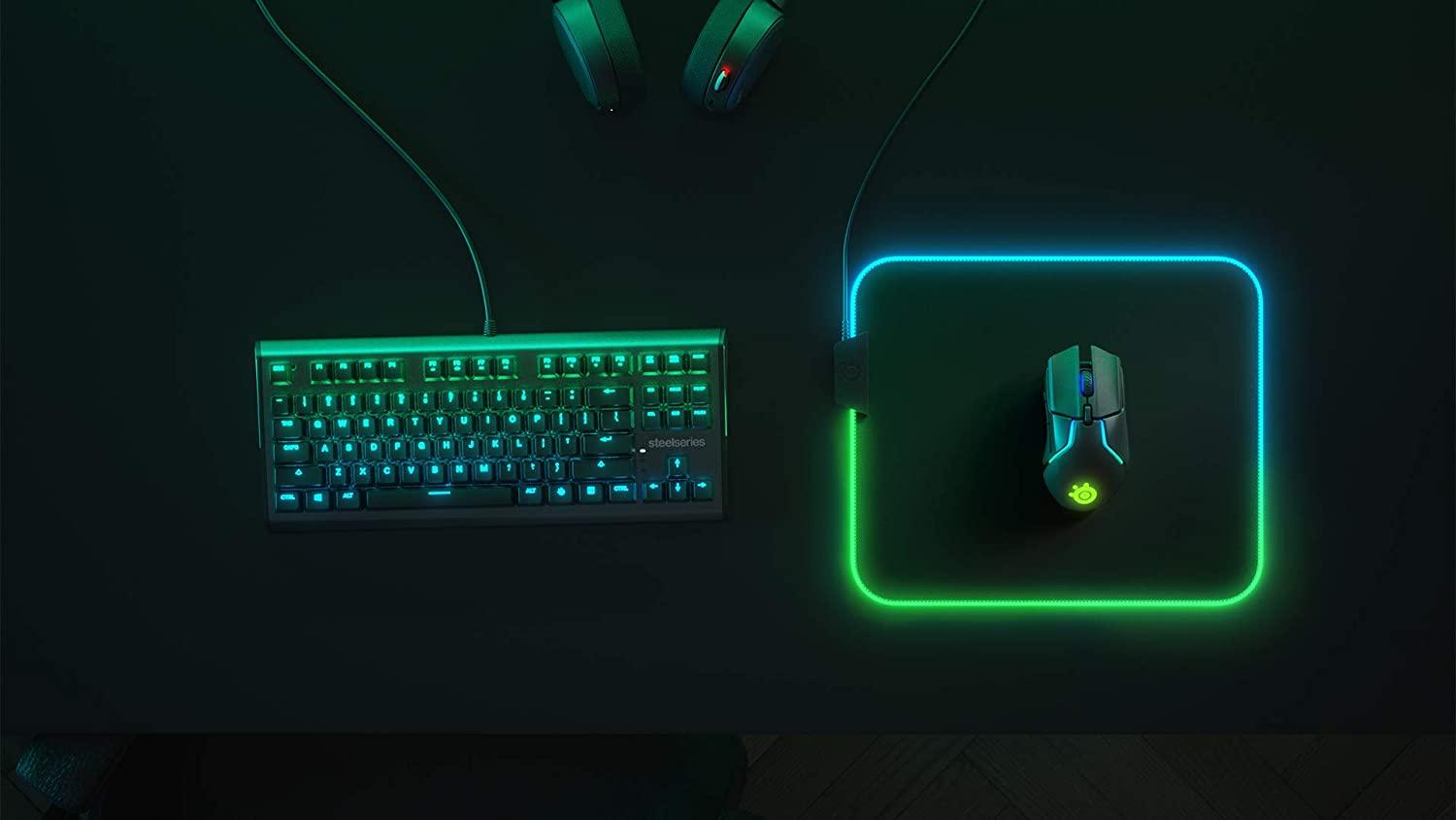 STEELSERIES QCK PRISM CLOTH RGB GAMING MOUSEPAD (M) (PN63825) - DataBlitz