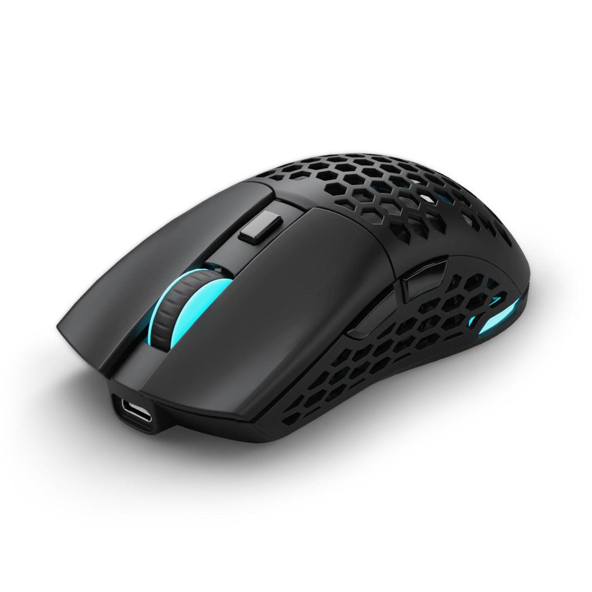 PWNAGE Ultra Custom Symm 2 Wireless RGB Gaming Mouse Honeycomb Sides (Black) (UC-S-2-H-B) - DataBlitz