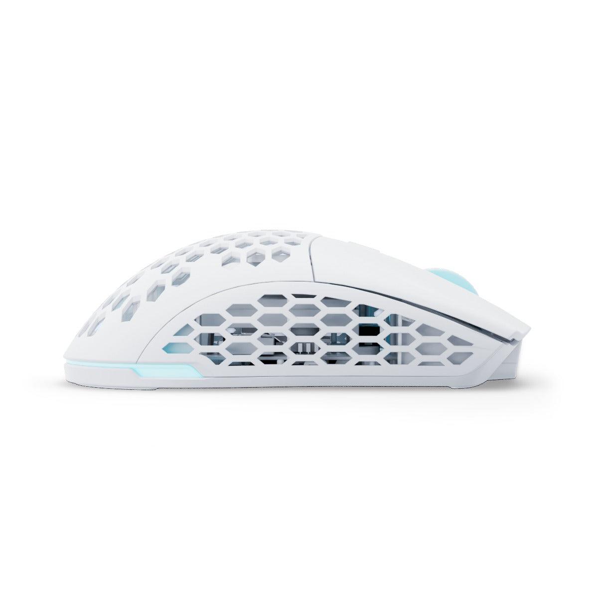 PWNAGE Ultra Custom Symm 2 Wireless RGB Gaming Mouse Honeycomb Sides (White) (UC-S-2-H-W) - DataBlitz