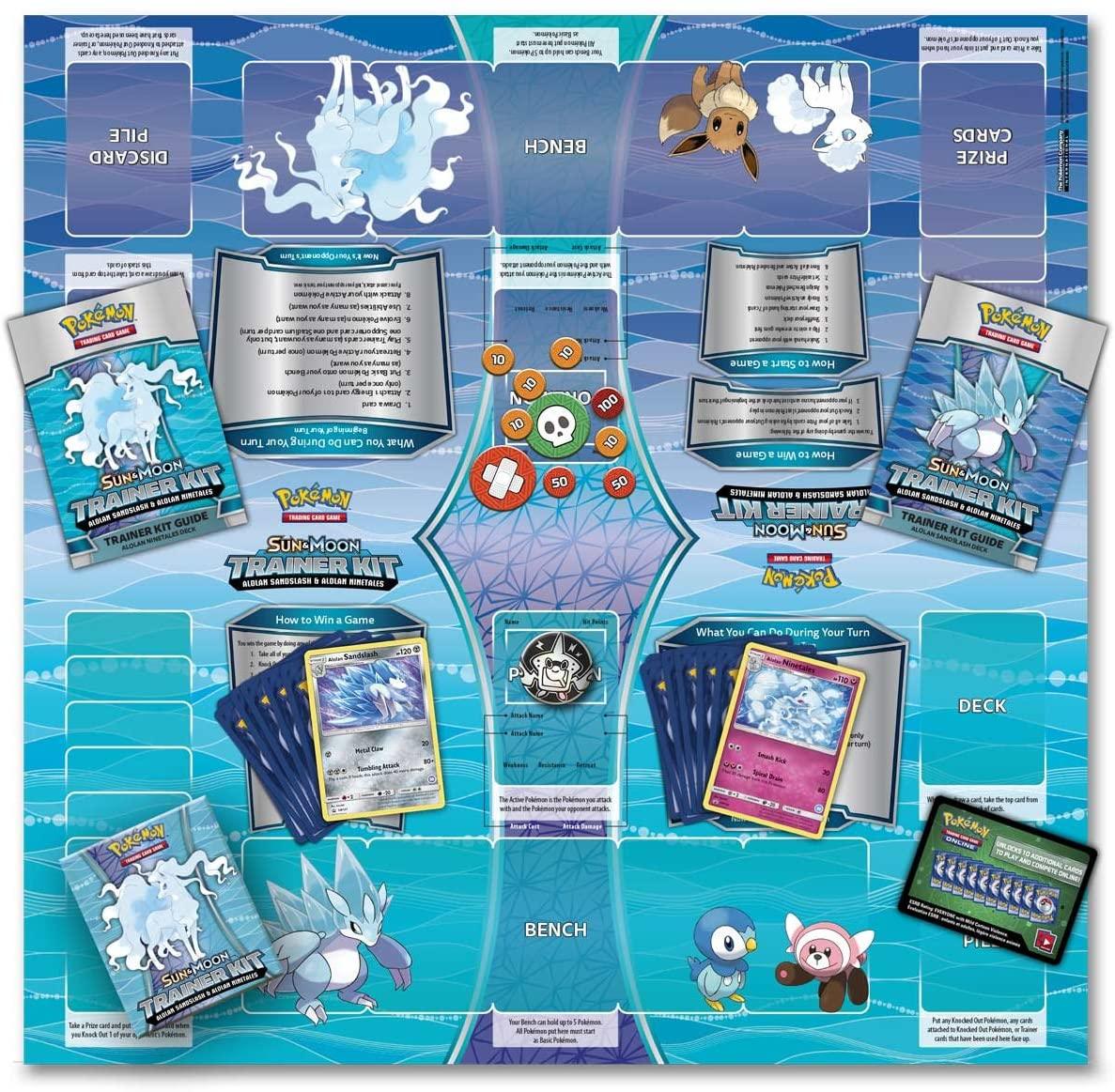 POKEMON TRADING CARD GAME SUN & MOON TRAINER KIT ALOLAN SANDSLASH & ALOLAN NINETALES - DataBlitz