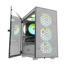 Darkflash DLM 21 Mesh MATX PC Gaming Case (White) - DataBlitz