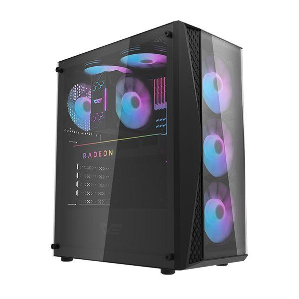 Darkflash DK352 Plus ATX Gaming PC Case (Black) - DataBlitz