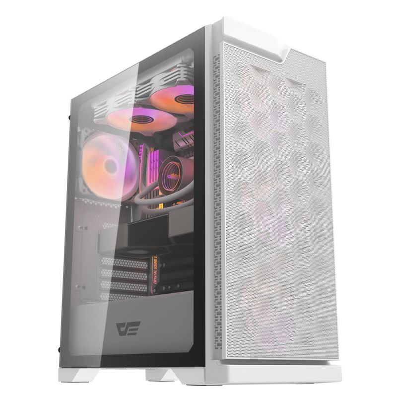 Darkflash DK361 Luxury ATX PC Case (White)