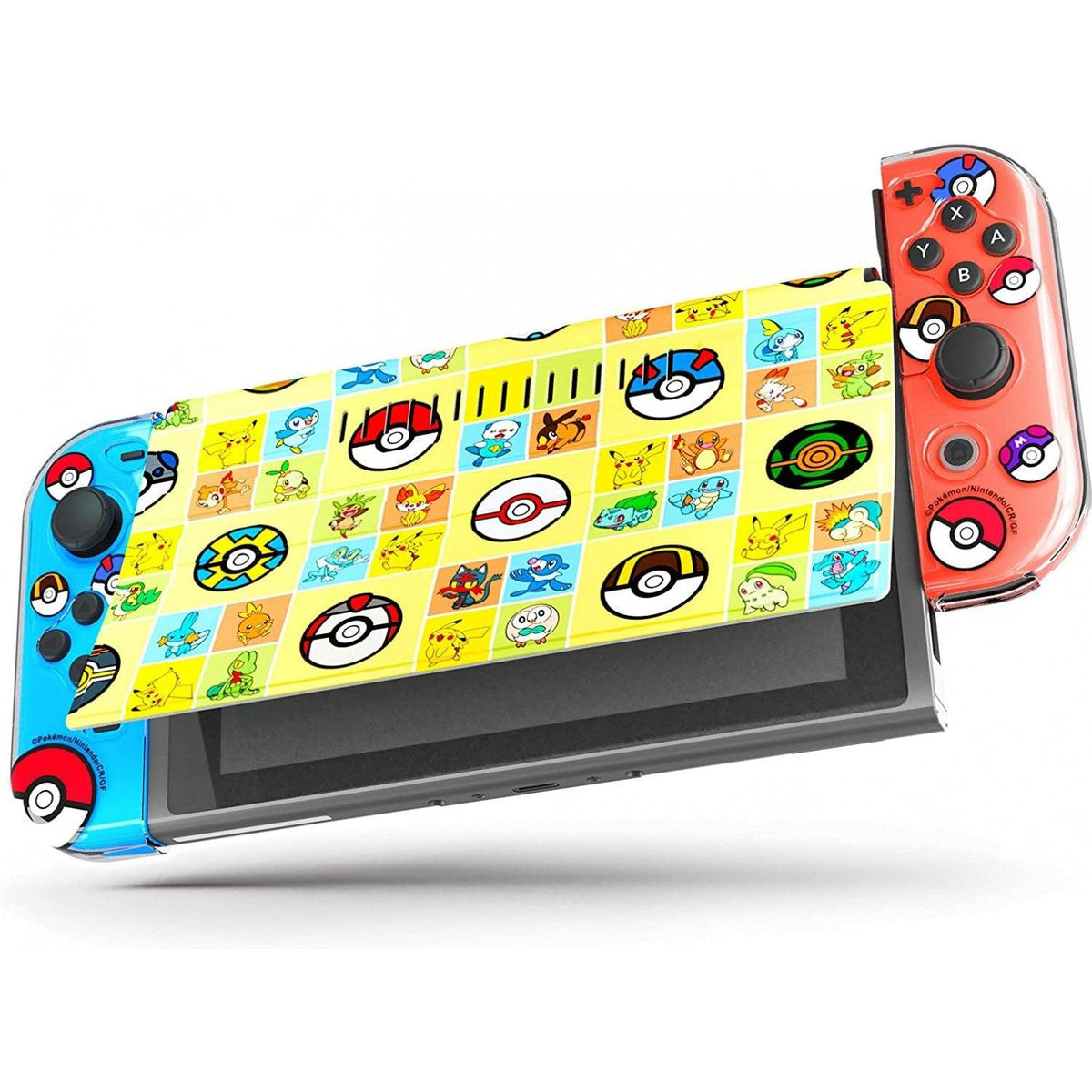 KEYS FACTORY NSW POKEMON POCKET MONSTER TPU PROTECTOR SET FOR NINTENDO SWITCH (TYPE-A) (CKT-002-1) - DataBlitz