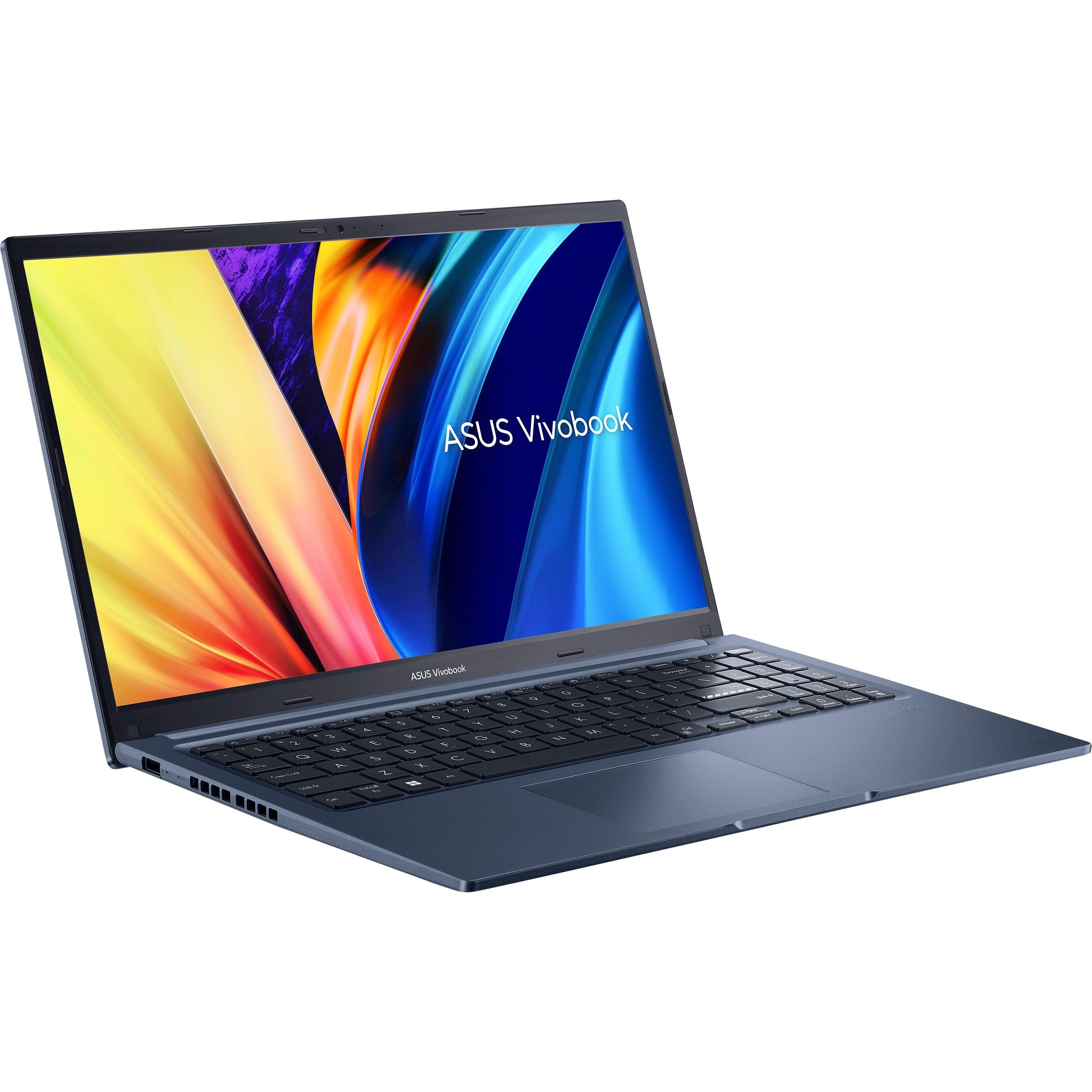 Asus Vivobook 15 X1502ZA-BQ167WS Laptop (Quiet Blue) | 15.6" FHD | i7-1260P | 8GB DDR4 | 512 GB SSD | Intel® UHD Graphics | Windows 11 Home | MS Office Home & Student 2021 | Asus BP1504 Casual Backpack - DataBlitz