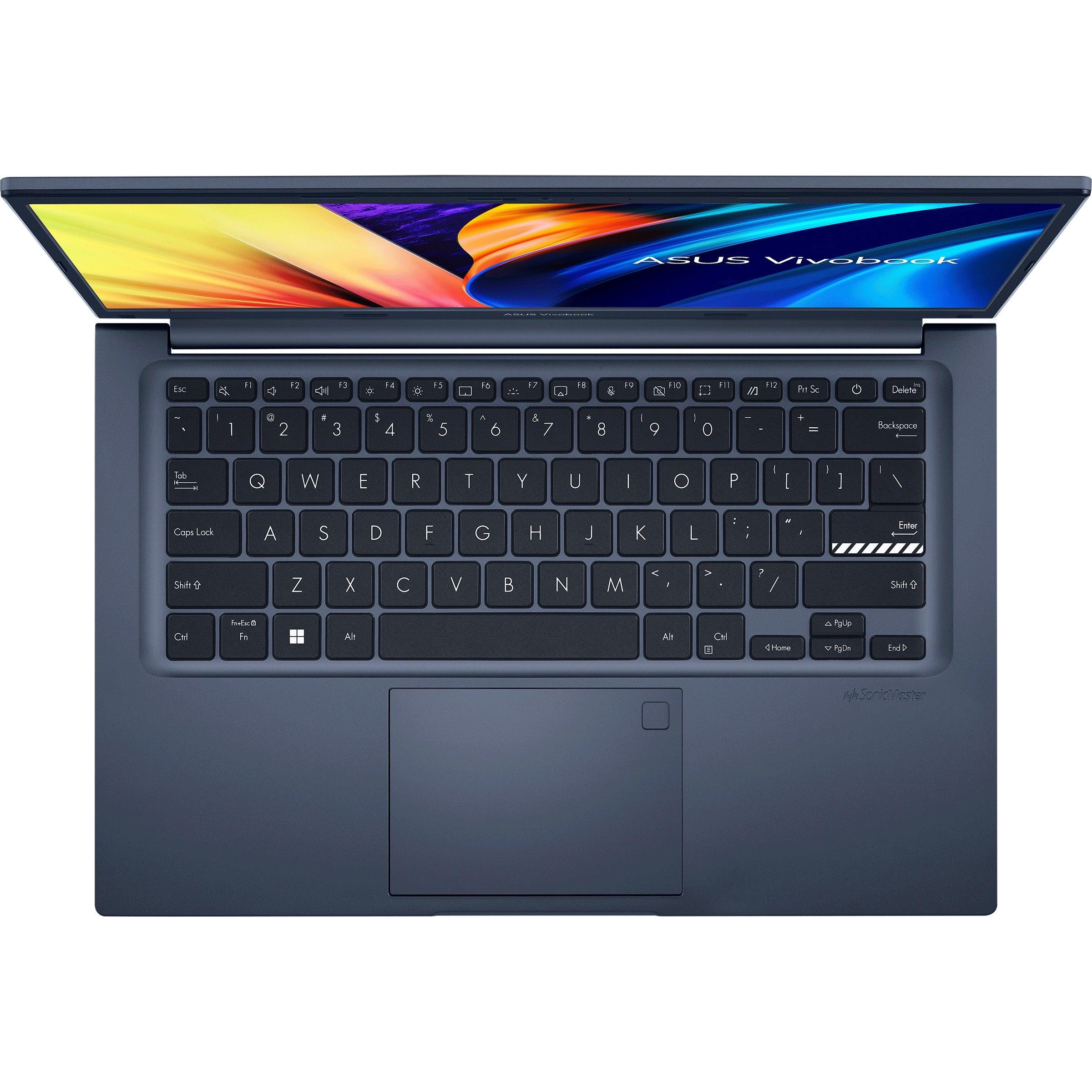 Asus Vivobook 14 X1402ZA-EK546WS Laptop (Quiet Blue) | 14” FHD (1920 x 1080) | i3-1220P | 8 GB RAM DDR4 | 512 GB SSD | Intel UHD Graphics | Windows 11 Home | MS Office Home & Student 2021 | ASUS BP1504 Casual Backpack - DataBlitz