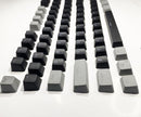 104 Doubleshot OEM PBT Keycaps (Gray Black) - DataBlitz