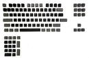 104 Doubleshot OEM PBT Keycaps (Gray Black) - DataBlitz